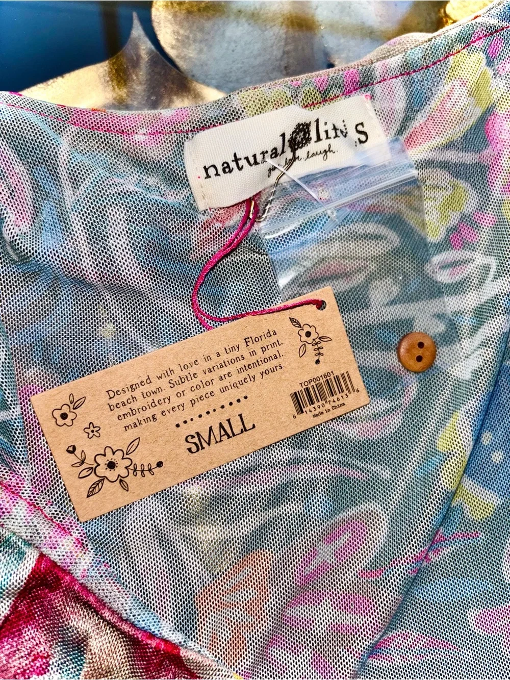 Natural Life “Sierra” Ruffle Mesh Top - Picture 14 of 14